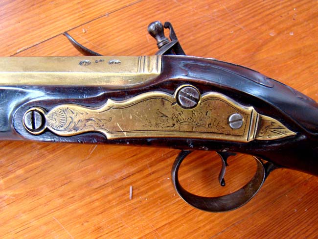 An historic English brass barreled Blunderbuss circa 1770 by William Jover of London inscribed "The George Inn, Southwark" — image 8